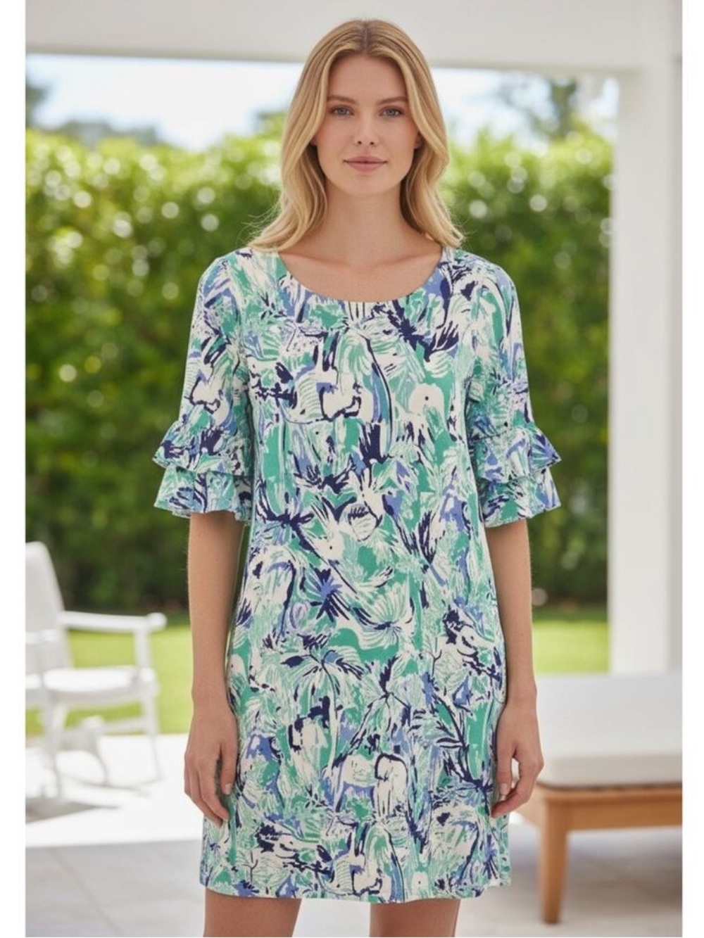 Lilly Pulitzer Lula Dress in Elephant Appeal, Sz M